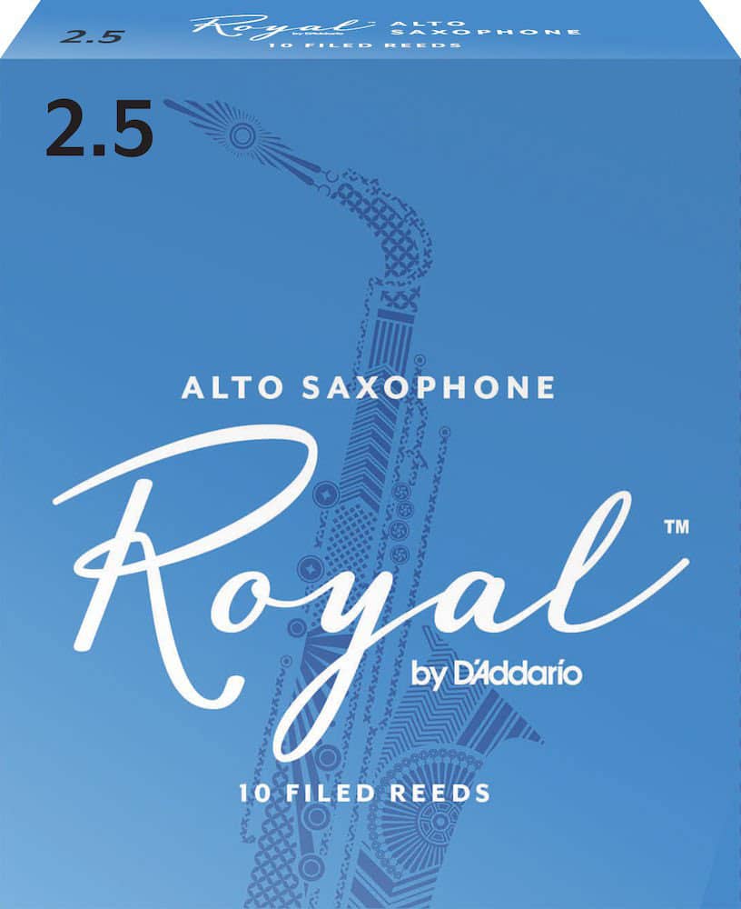 D'ADDARIO - RICO ROYAL ALTO SAXOPHONE REEDS 2.5