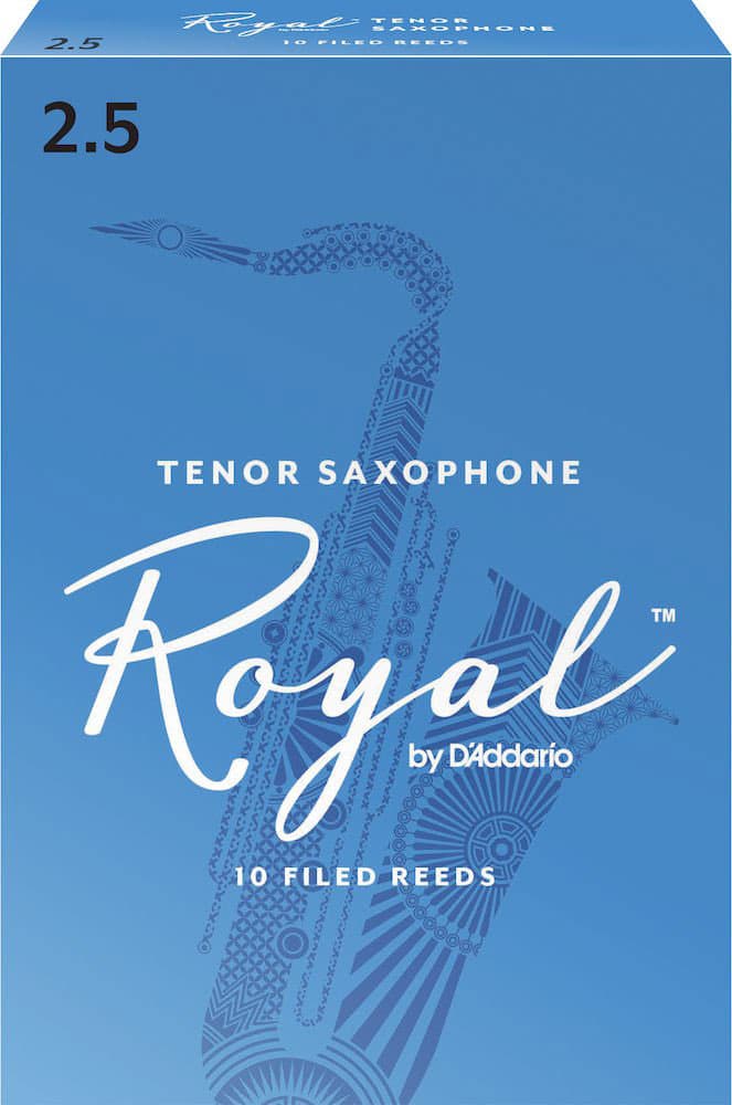 D'ADDARIO - RICO ROYAL TENOR SAXOPHONE REEDS 2.5 