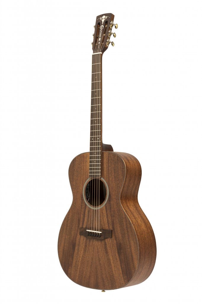 CRAFTER MIND SERIES, ORCHESTRA ACOUSTIC-ELECTRIC GUITAR WITH SOLID MAHOGANY TOP, LEFT HAND