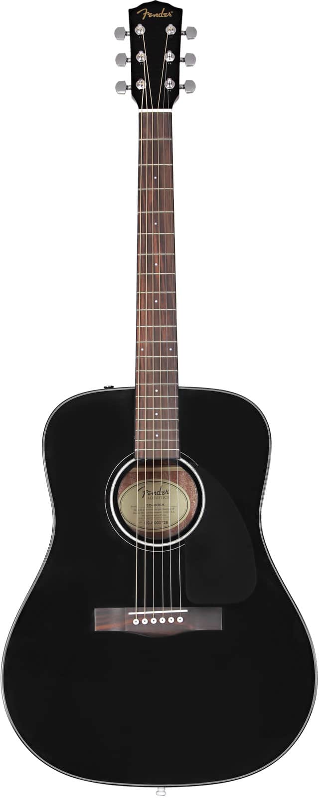 FENDER CD-60 DREADNOUGHT V3 DS WLNT, BLACK