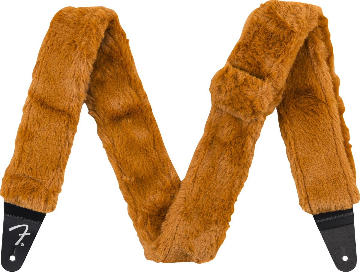 FENDER POODLE PLUSH STRAP, RUST