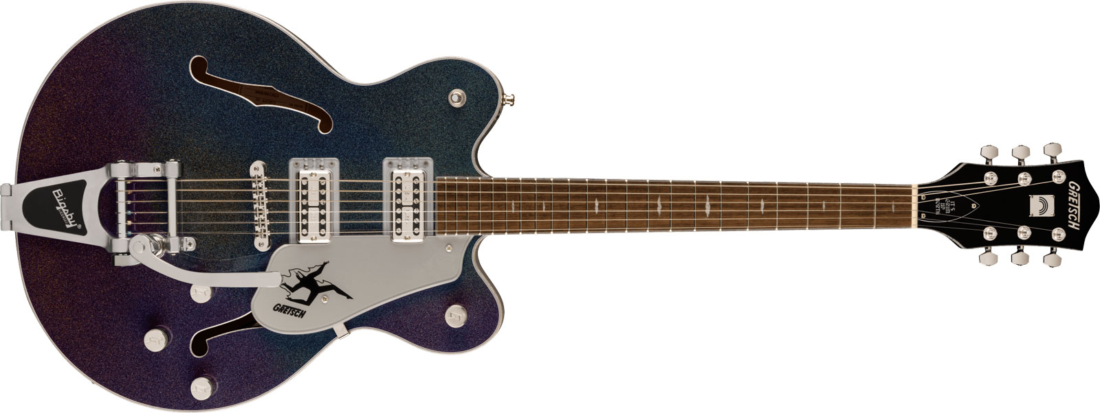 GRETSCH GUITARS ELECTROMATIC JOHN GOURLEY BROADKASTER CENTER BLOCK LRL IRIDESCENT BLACK