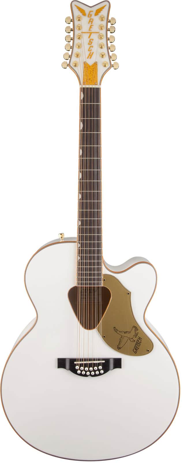 GRETSCH GUITARS G5022CWFE-12 RANCHER FALCON JUMBO 12-STRING CUTAWAY ELECTRIC, FISHMAN PICKUP SYSTEM, WHITE