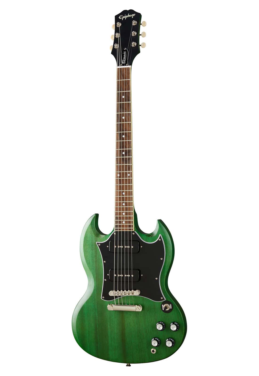 EPIPHONE SG CLASSIC P-90S WORN INVERNESS GREEN MODERN IBG