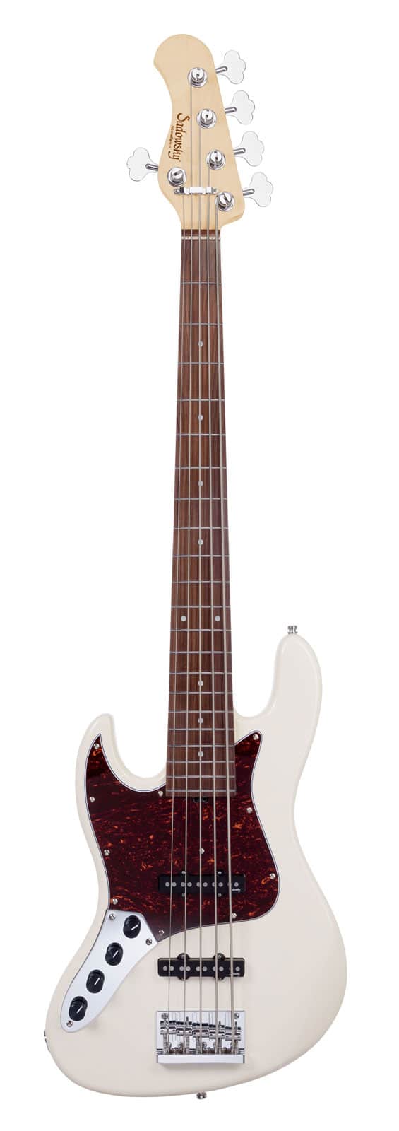 SADOWSKY GUITARS METROEXPRESS, 21 STANDARD JJ 5, LEFTHAND - OLYMPIC WHITE,ROSEWOOD