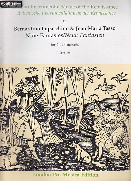 LONDON PRO MUSICA LUPACCHINO B. / TASSO J. M. - NINE FANTASIES - 2 VIOLES (2 FLUTES A BEC)