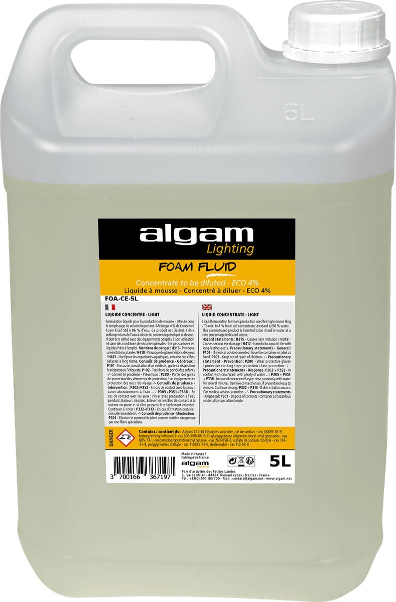 ALGAM LIGHTING FOA-CE-5L-ECO CONCENTRATED FOAM LIQUID 5L