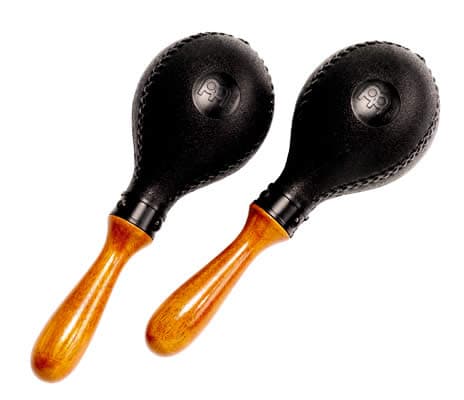 MEINL PLASTIC MARACAS WOOD HANDLE