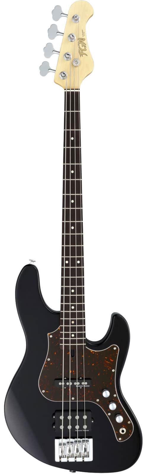 FGN GUITARS JMJ2ALR-BK MYGHTY JAZZ J-STANDARD RW BLACK WITH GIGBAG