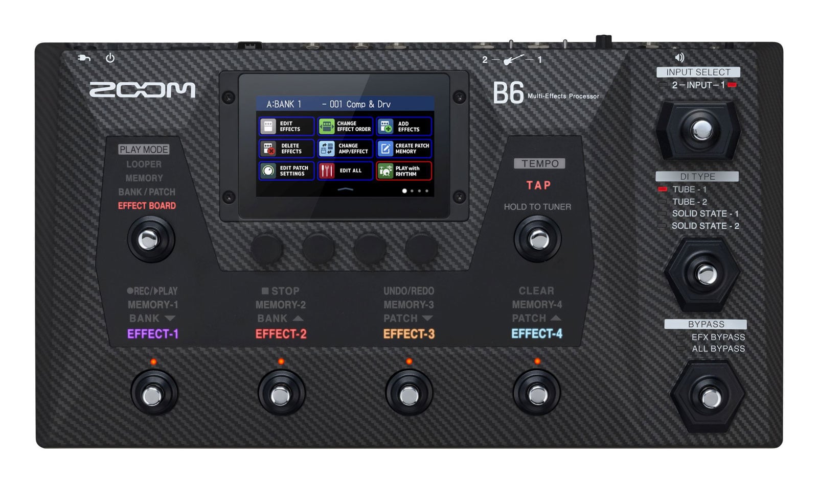 ZOOM B6 MULTIEFFECT BASS