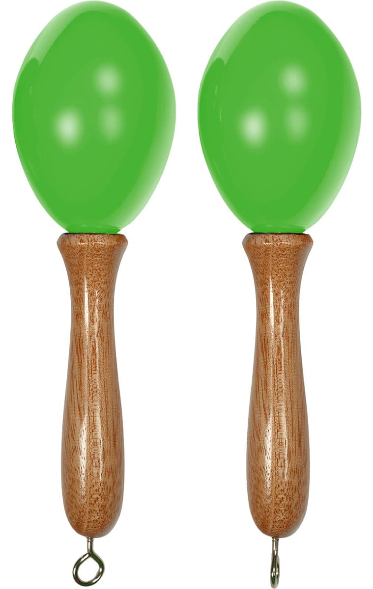 TANGA PAIR OF SMALL GREEN MARACAS