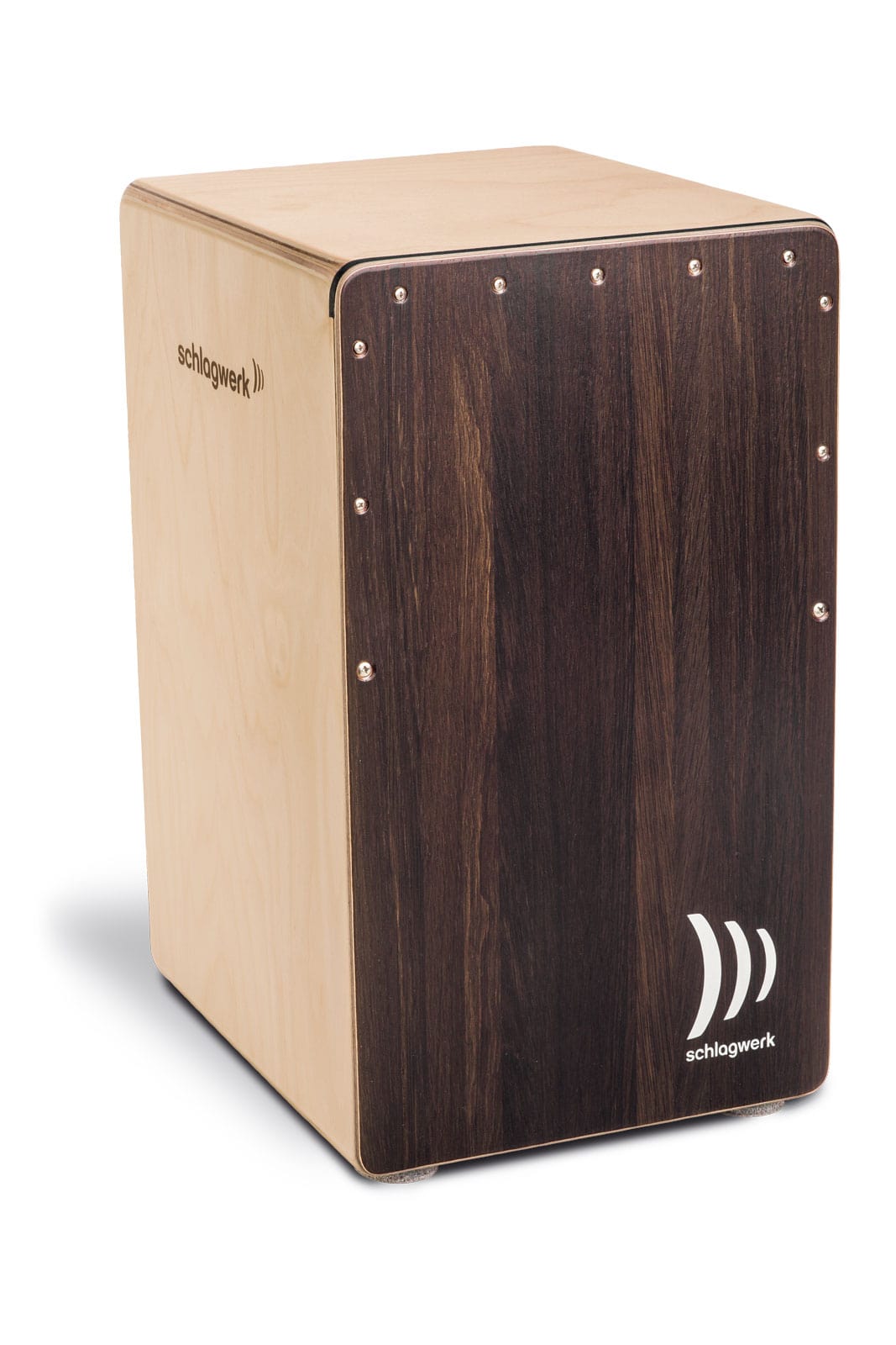 SCHLAGWERK S-CP408ST - 2 IN ONE SNARE CAJON DARK OAK, SOFT TOUCH