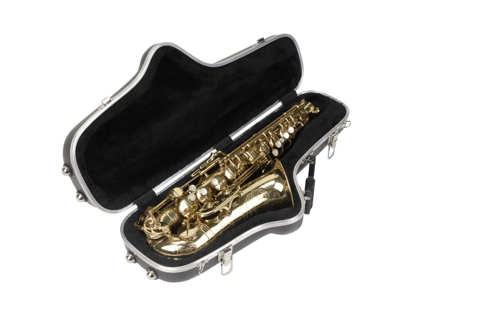 SKB MUSIC WIND INSTRUMENTS CASES CONTOURED ALTO SAX CASE BLACK