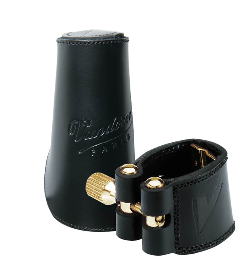 VANDOREN LEATHER LIGATURE ALTO WITH CAP - LC27L