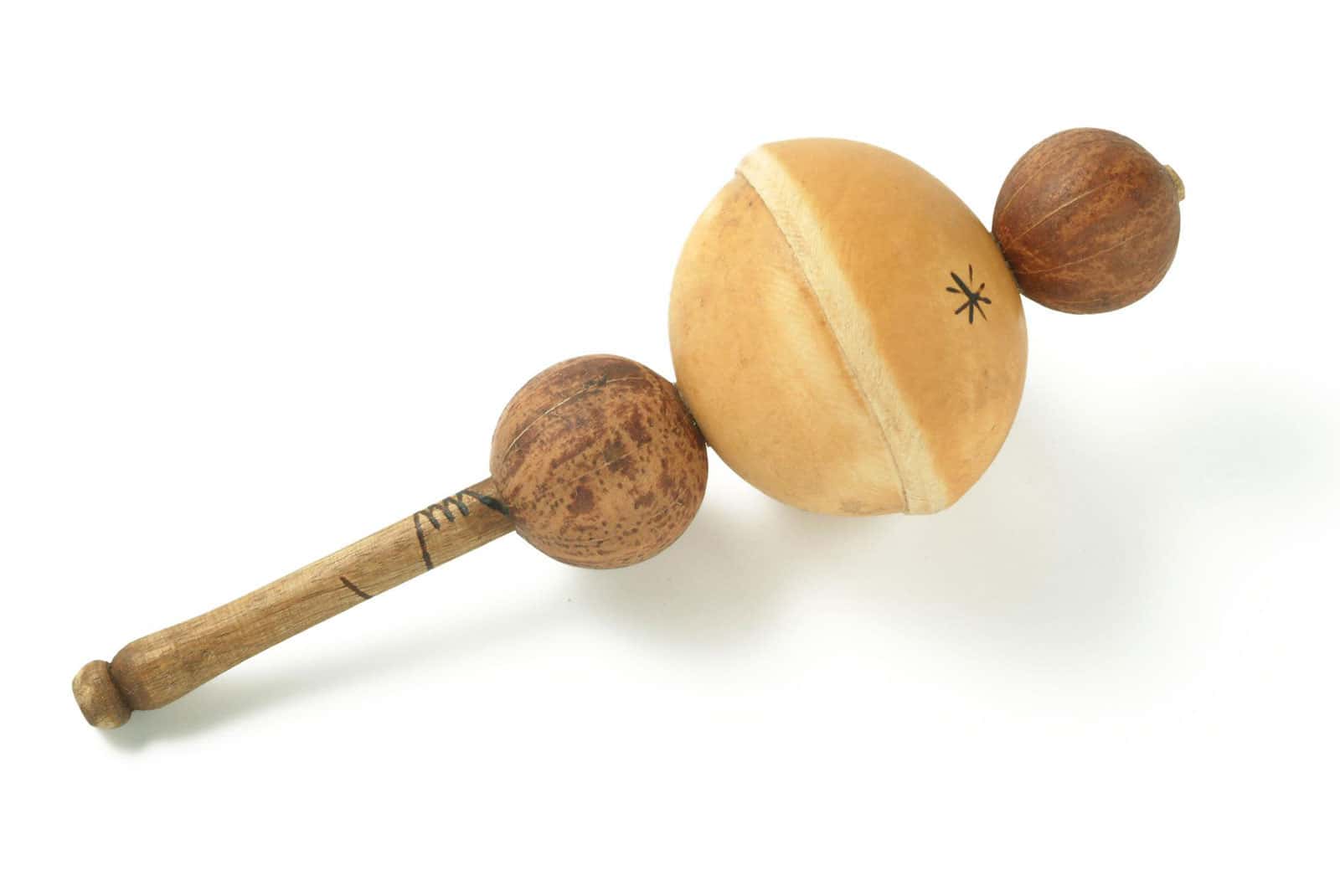 YOMAN MPP005 - MARACAS DOUBLE TELEVI HANDLE - GOURD