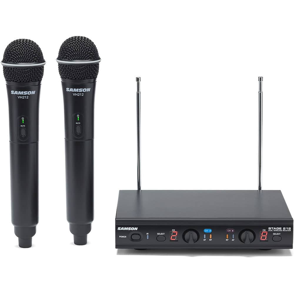 SAMSON STAGE 212 - VHF DUAL HANDHELD MICROPHONE SYSTEM