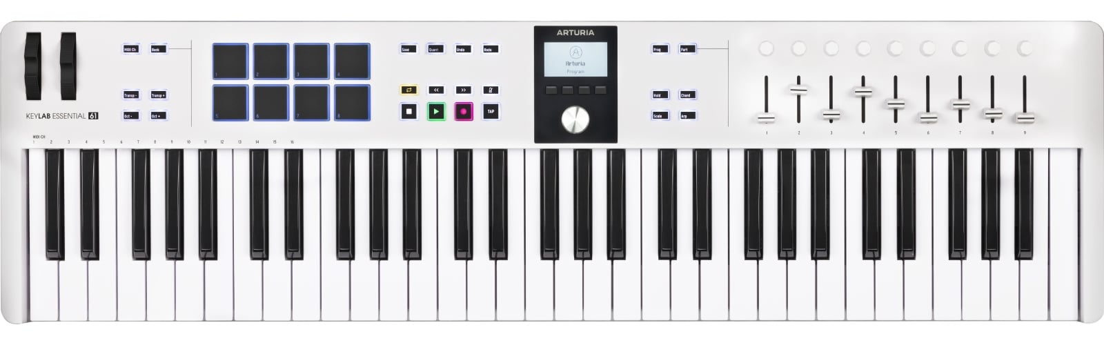 ARTURIA KEYLAB ESSENTIAL 61 MK3 WHITE