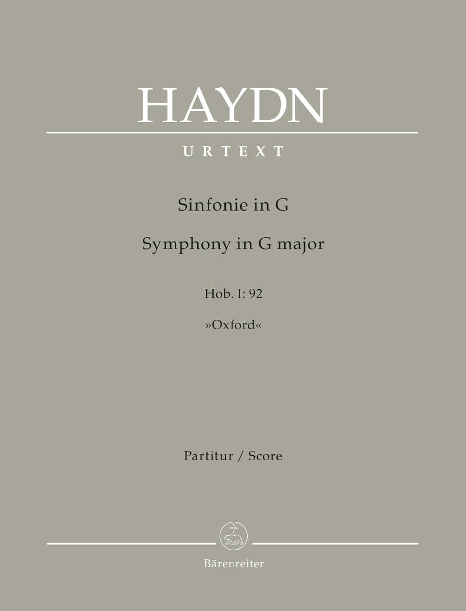 BARENREITER HAYDN JOSEPH - SYMPHONY IN G MAJOR Hob. I:92 