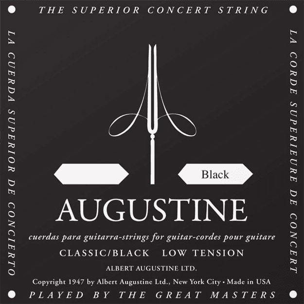 AUGUSTINE RE - NYLON BLACK LIGHT GAUGE (SINGLE STRING)