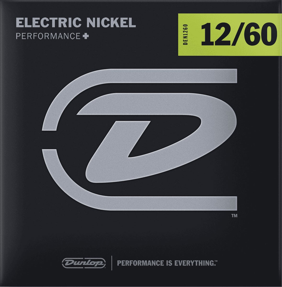 JIM DUNLOP NICKEL PLATED STEEL ELECTRIC STRINGS NICKEL PLATED STEEL 12-60 SET