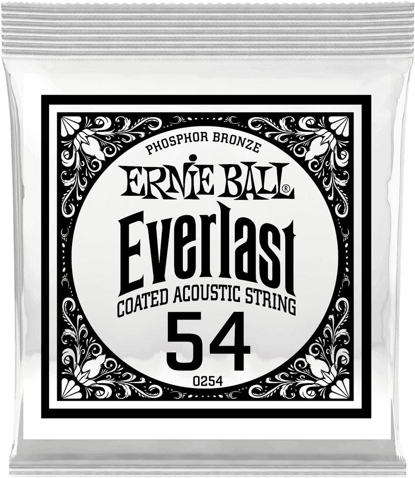 ERNIE BALL .054 EVERLAST COATED PHOSPHOR BRONZE ACOUSTIC GUITAR STRINGS