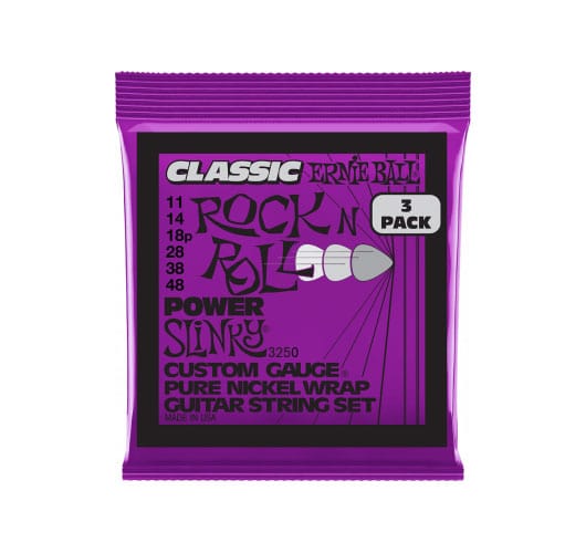 ERNIE BALL 3250 CLASSIC RNR POWER SLINKY 11-48 PACK DE 3