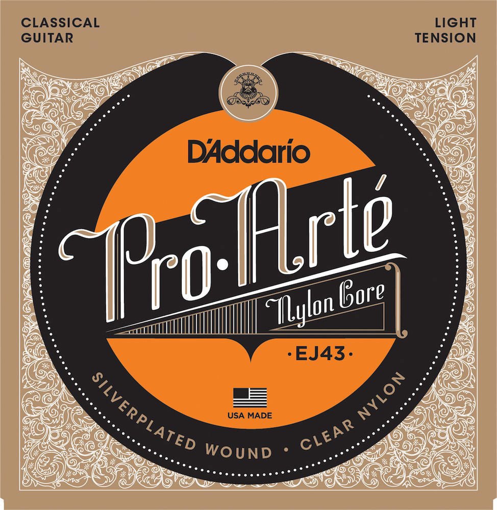 D'ADDARIO AND CO EJ43 PRO-ARTE NYLON CLASSICAL GUITAR STRINGS LIGHT TENSION