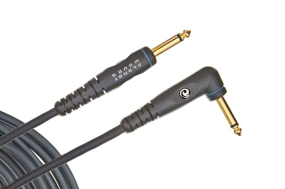 D'ADDARIO AND CO CUSTOM SERIES INSTRUMENT CABLE RIGHT ANGLE 10 FEET