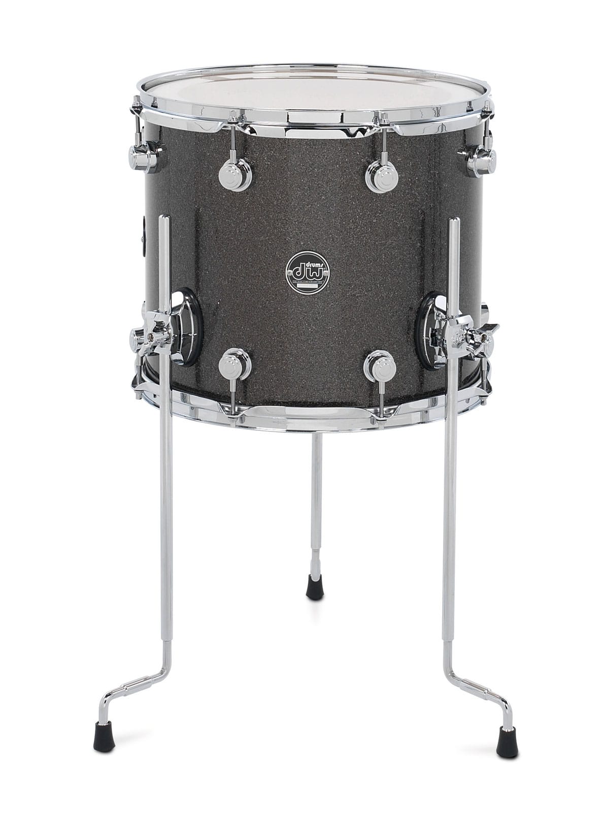 DW DRUM WORKSHOP TOM PERFORMANCE FINISH PLY / SATIN OIL PEWTER SPARKLE