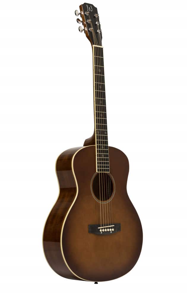 JN GUITARS ACOUSTIC TRAVEL GUITAR WITH SOLID SPRUCE TOP, BESSIE SERIES