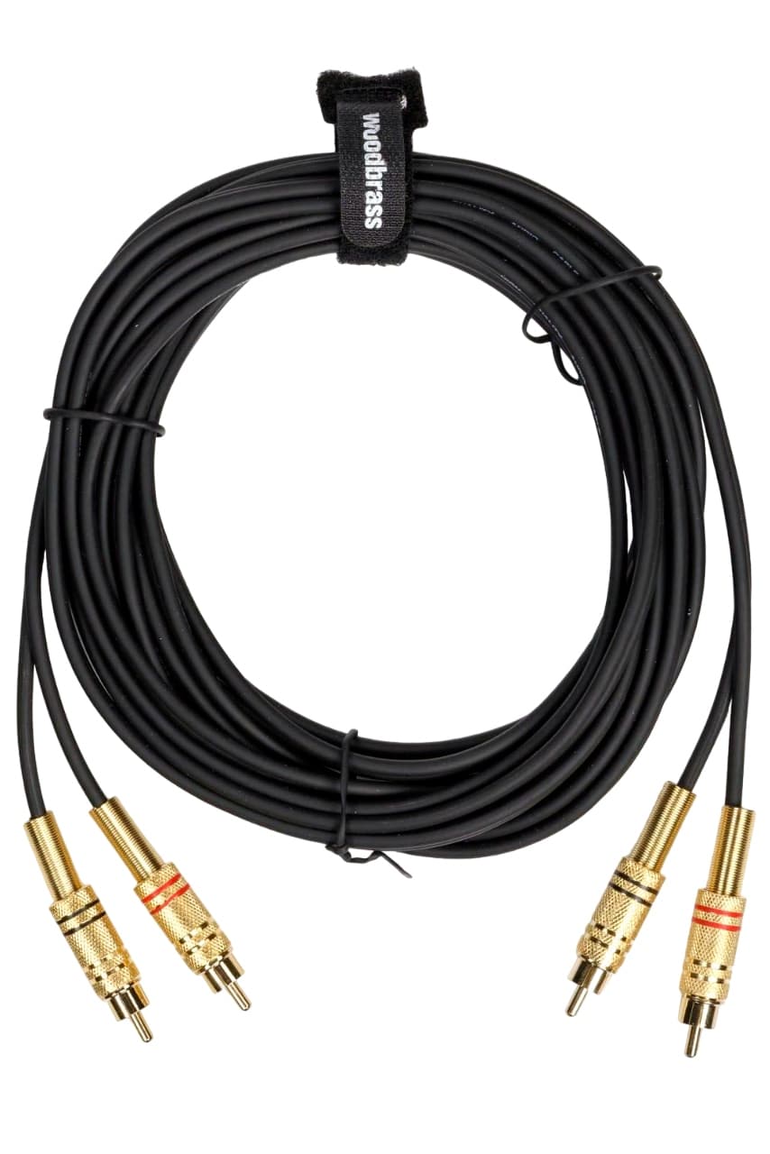 WOODBRASS AC37 - 2 RCA / 2 RCA - 20FT