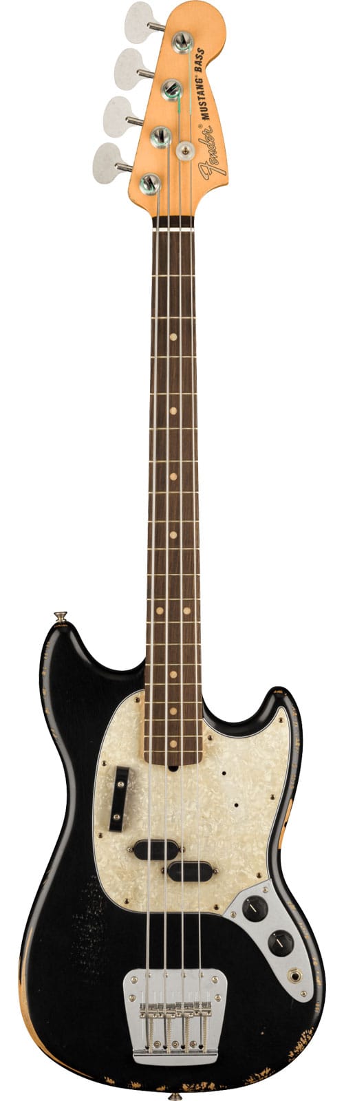 FENDER JMJ ROAD WORN MUSTANG BASS, BLACK