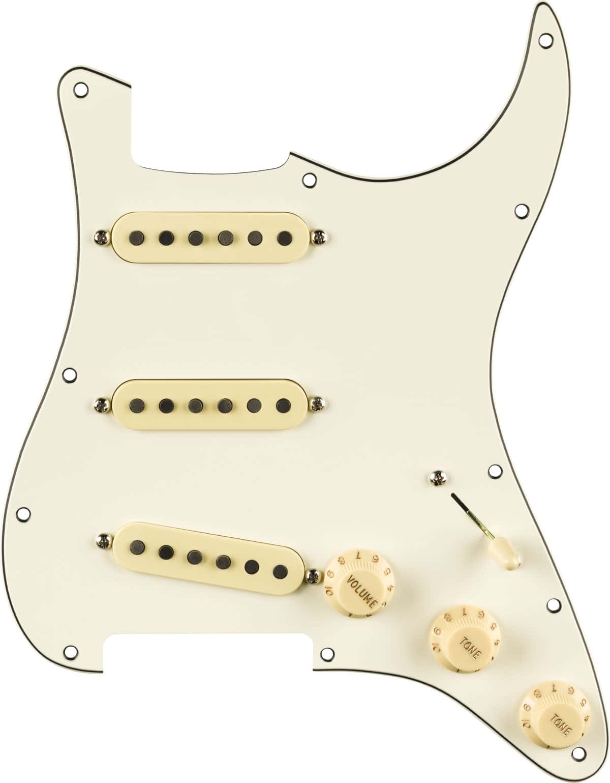 FENDER PRE-WIRED STRAT PICKGUARD, PURE VINTAGE '65 W/RWRP MIDDE