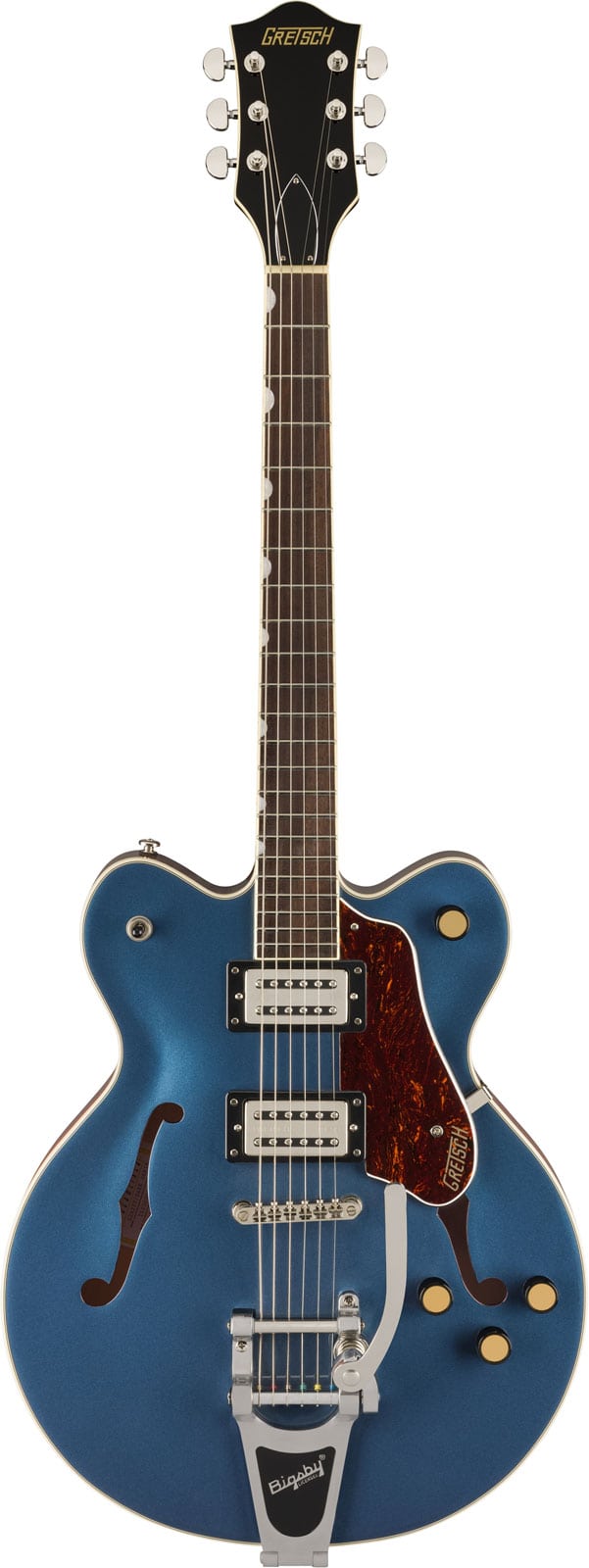 GRETSCH GUITARS G2622T STREAMLINER CENTER BLOCK DOUBLE-CUT WITH BIGSBY LRL BROAD'TRON BT-3S PICKUPS DARK DENIM