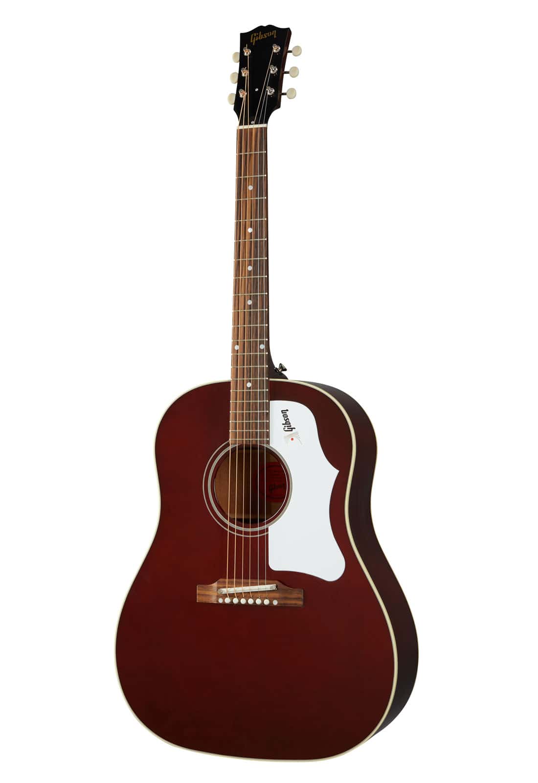 GIBSON ACOUSTIC J-45 ORIGINAL 60S, ADJ SADDLE WINE RED LH OC