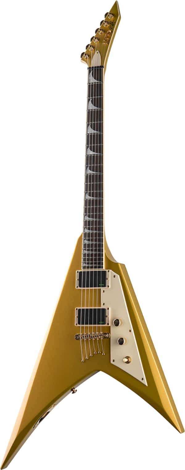 LTD GUITARS SIGNATURE KIRK HAMMETT KH-V METALLIC GOLD