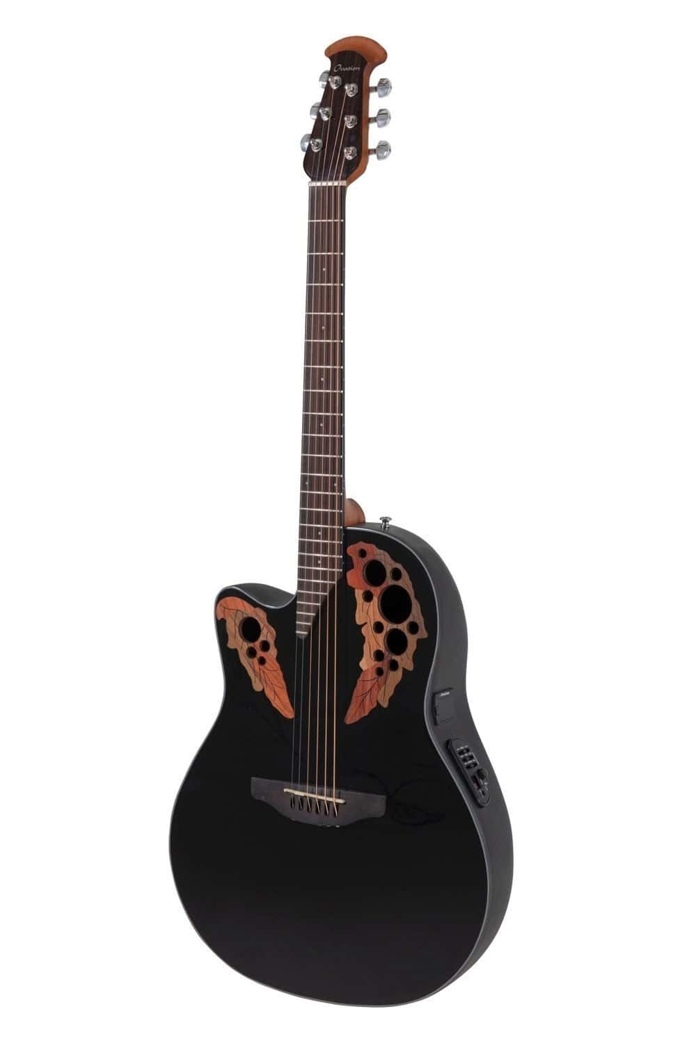 OVATION GUITARRA ELECTRO-ACÚSTICA CELEBRITY ELITE MID CUTAWAY NEGRO