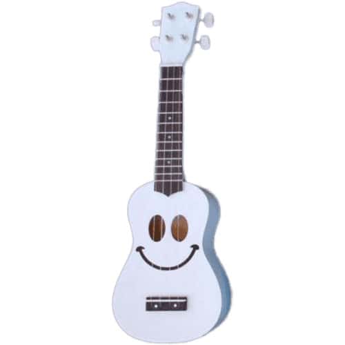 MAHALO GMH USMILE-WT UKULELE WHITE SMILE + HOUSSE