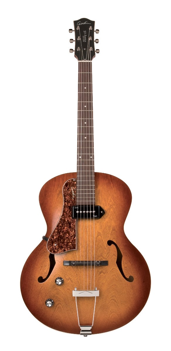 GODIN LEFT HANDED SERIE 5TH AVENUE E KINGPIN COGNAC BURST