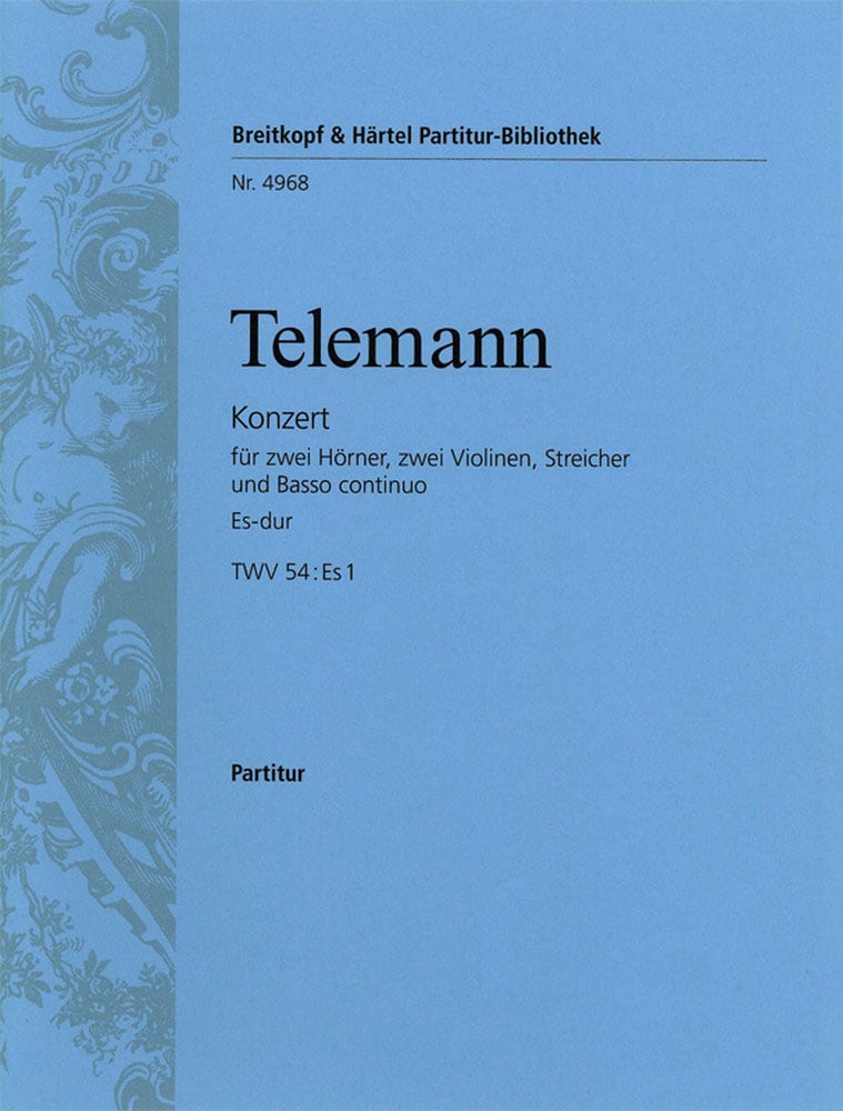 EDITION BREITKOPF TELEMANN G.P. - KONZERT ES-DUR