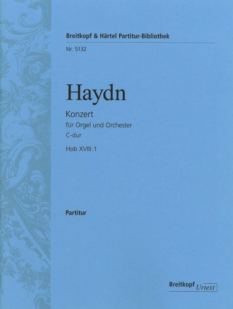 EDITION BREITKOPF HAYDN J. - ORGELKONZERT C-DUR HOB XVIII:1