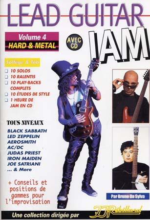 JJREBILLARD LEAD GUITAR JAM VOL.4 - HARD ET METAL + CD - GUITAR TAB 