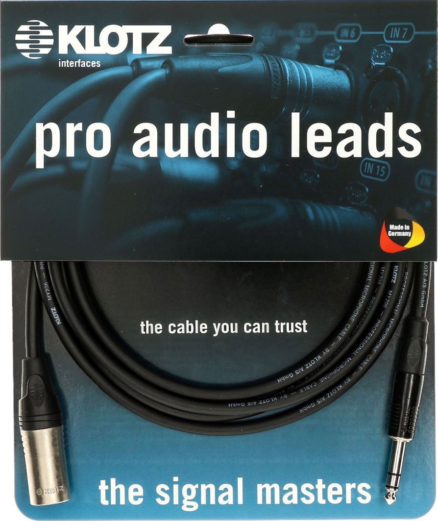 KLOTZ M1MS1K0500 - XLR M / JACK STEREO - 5 M