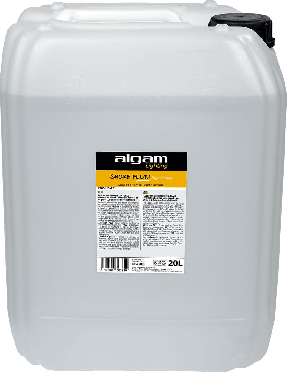 ALGAM LIGHTING LQUIDO DE HUMO DE ALTA DENSIDAD FOG-HD-20L-20L