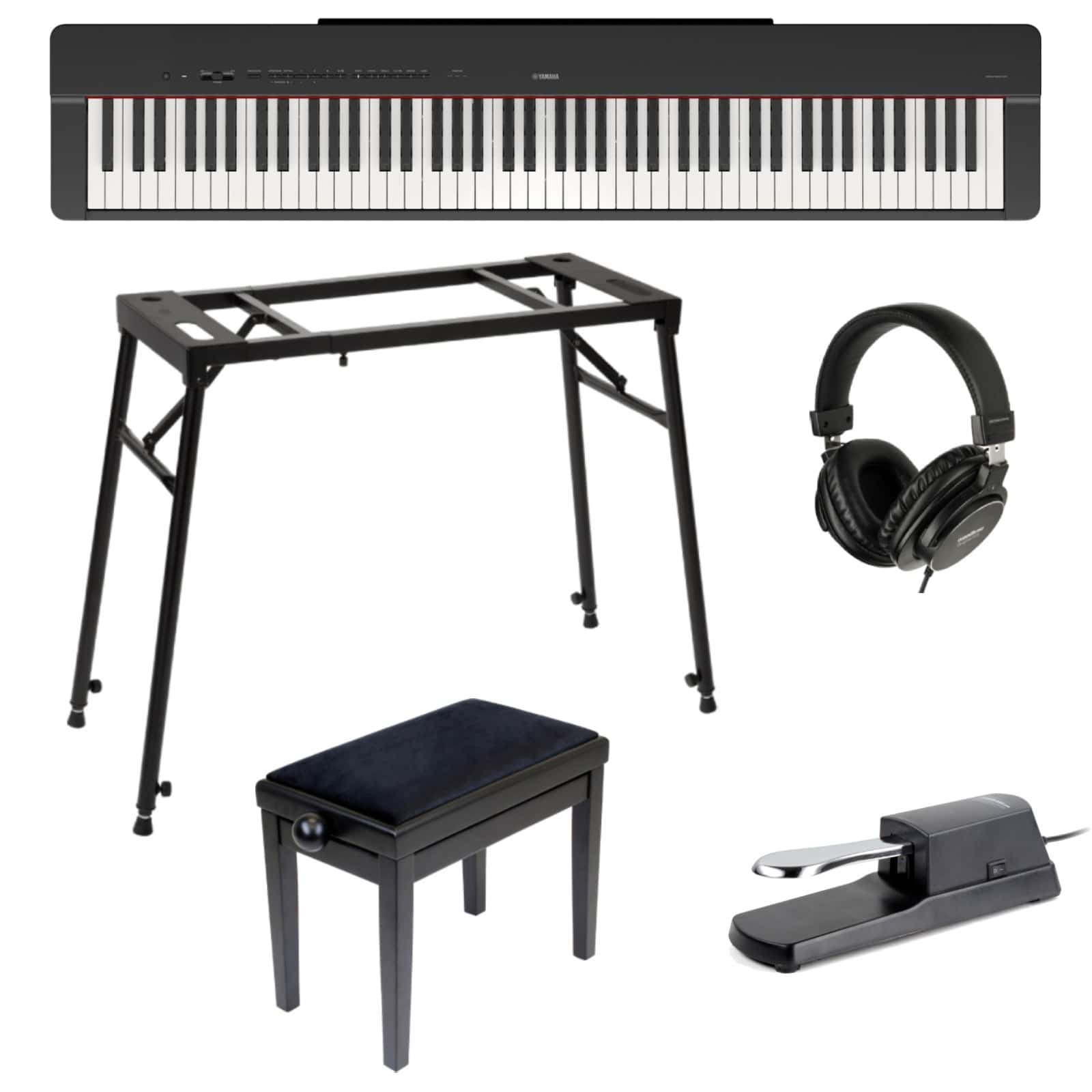 YAMAHA P-225 BLACK COMPLETE PACK