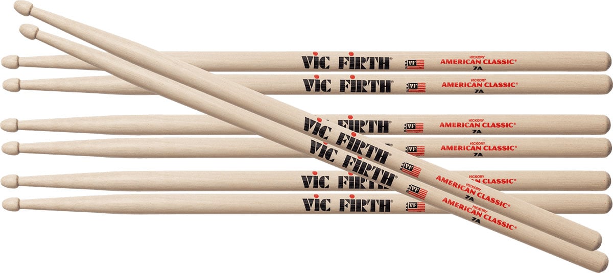 VIC FIRTH P7A.3-P7A.1 PACK 3X7A + 1X7A FREE