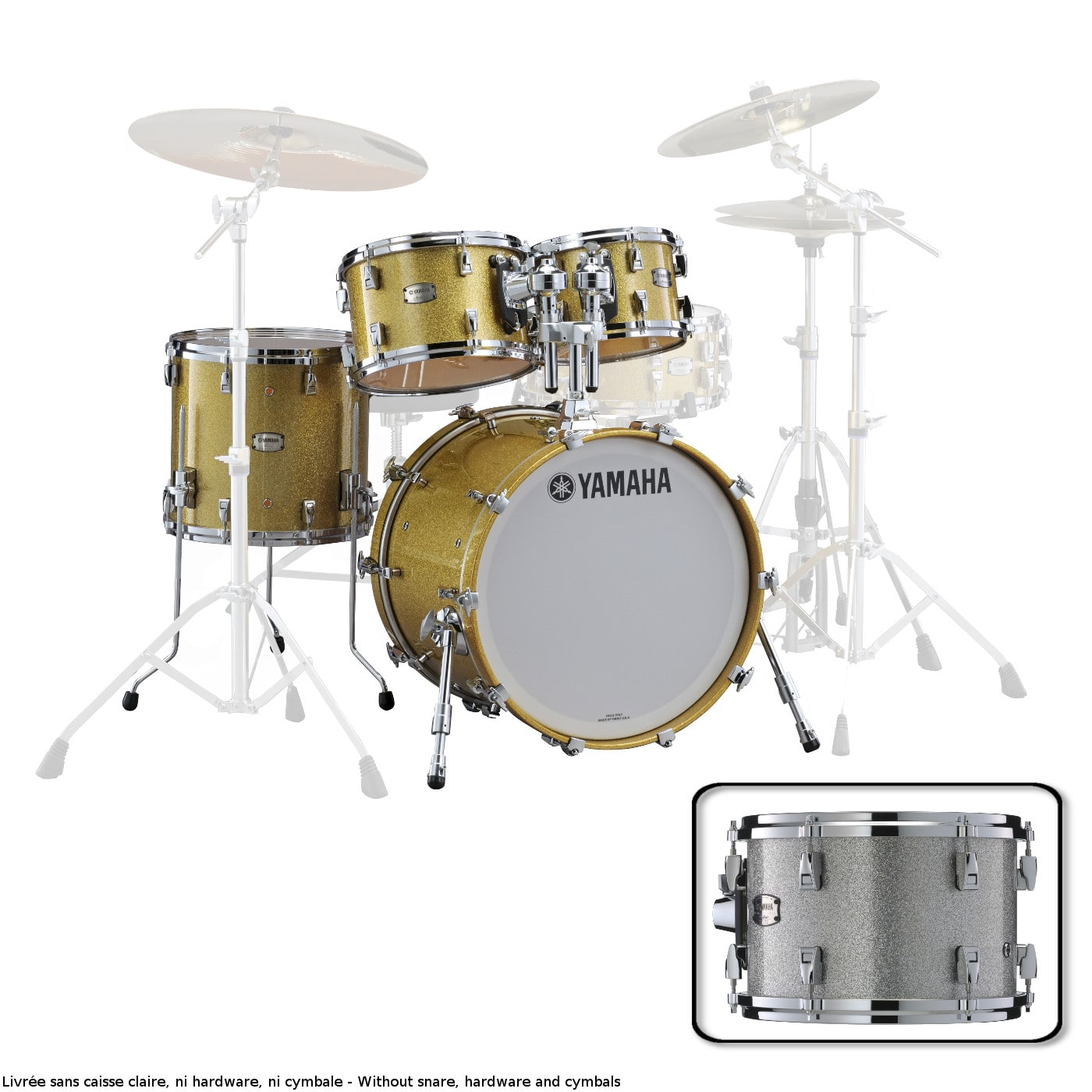 YAMAHA ABSOLUTE HYBRID MAPLE ROCK 22X18 + 10