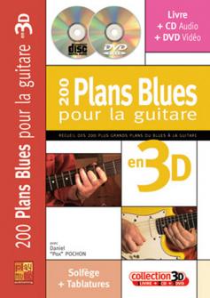 Pox Pochon Daniel 200 Plans Blues Pour La Guitare En 3d Cd Dvd