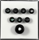 ACCESSORIES PARTS ACCESSORIES PINS BLACK, PEARL DOT