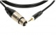 CONNECTION-CABLE BLACK 1,5M,XLR 3 FEMALE - MINI JACK 3P, GOLD CONTACT